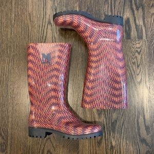 M Missoni Printed Rain Boots